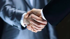 handshake of two men
