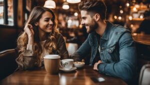 couple on a coffee date